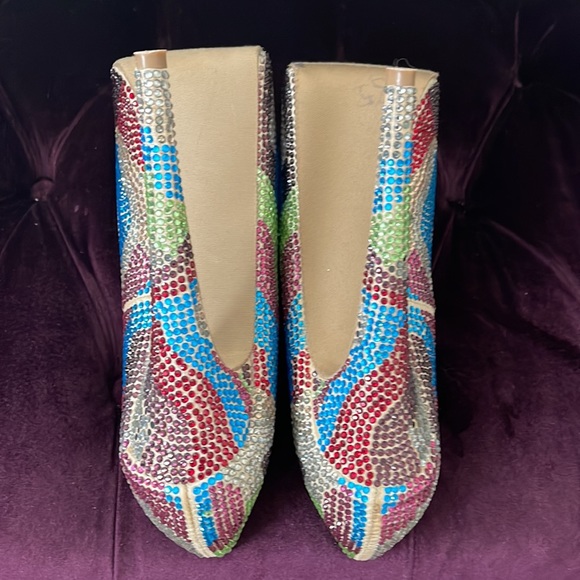 Steve Madden multi color stilettos beautiful shoe - Picture 4 of 5